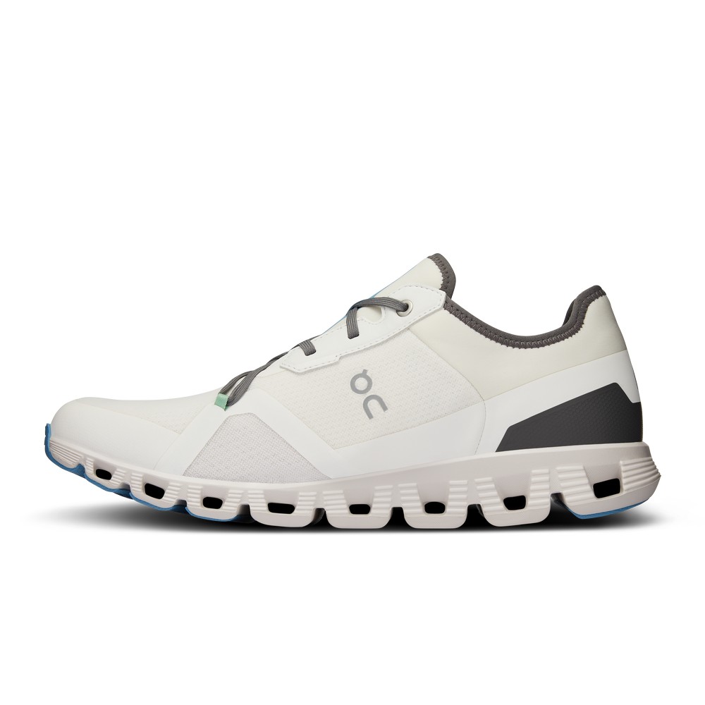 On |Men QC Cloud X 3 AD Training & GYM Shoes Undyed-White / Niagara | SC16-N1JA