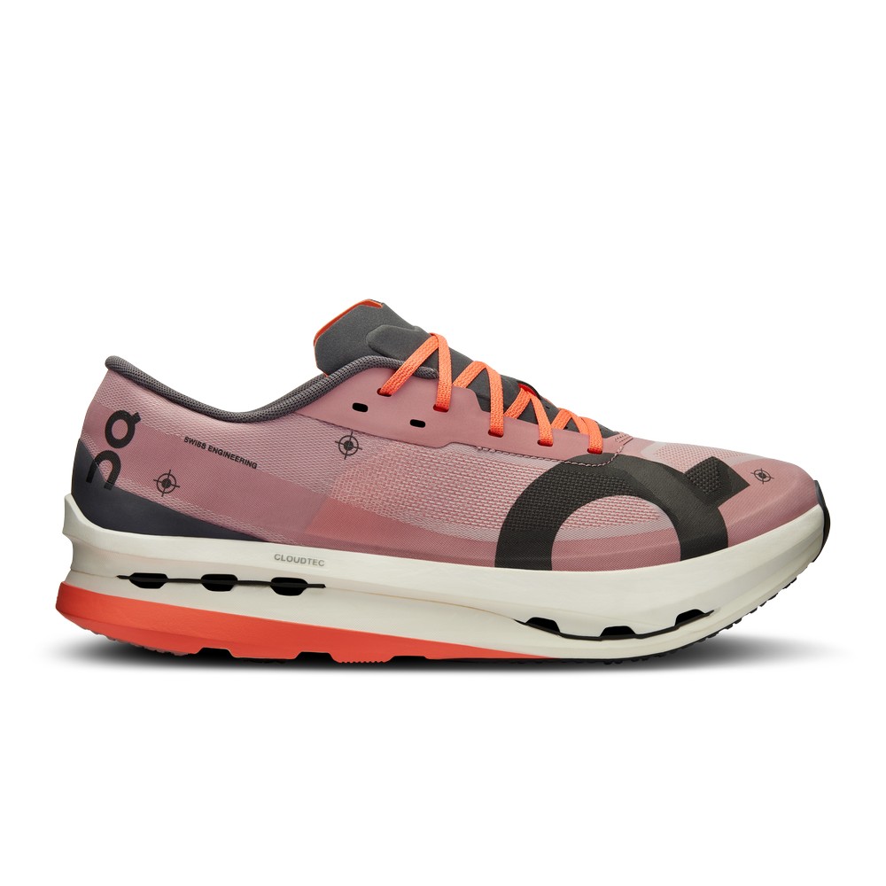 On |Men QC Cloudboom Echo 3 Road Running Shoes Dustrose / Eclipse | LP65-I4HN