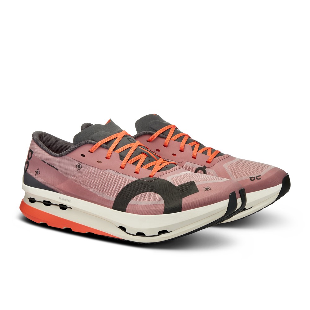 On |Men QC Cloudboom Echo 3 Road Running Shoes Dustrose / Eclipse | LP65-I4HN