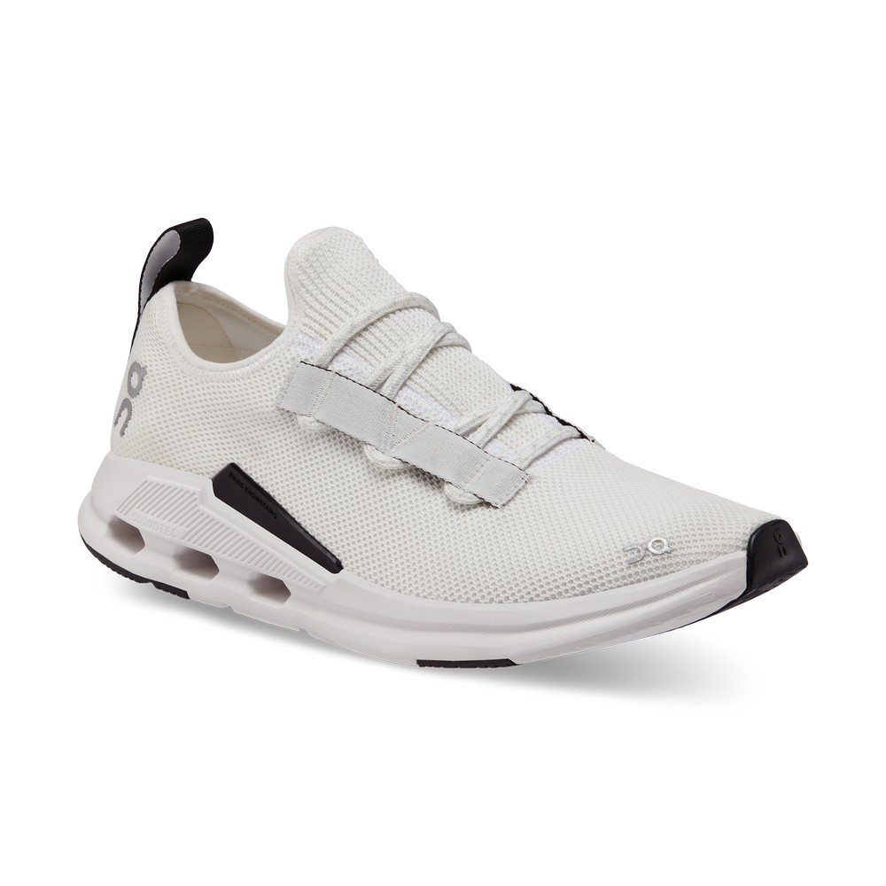 On |Men QC Cloudeasy Lifestyle Shoes Undyed White / Black | XO30-P3ZD