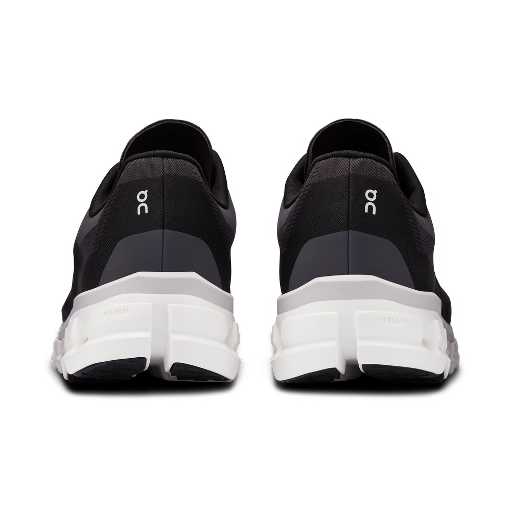 On |Men QC Cloudflow 4 Road Running Shoes Black / White | PA15-R4AX