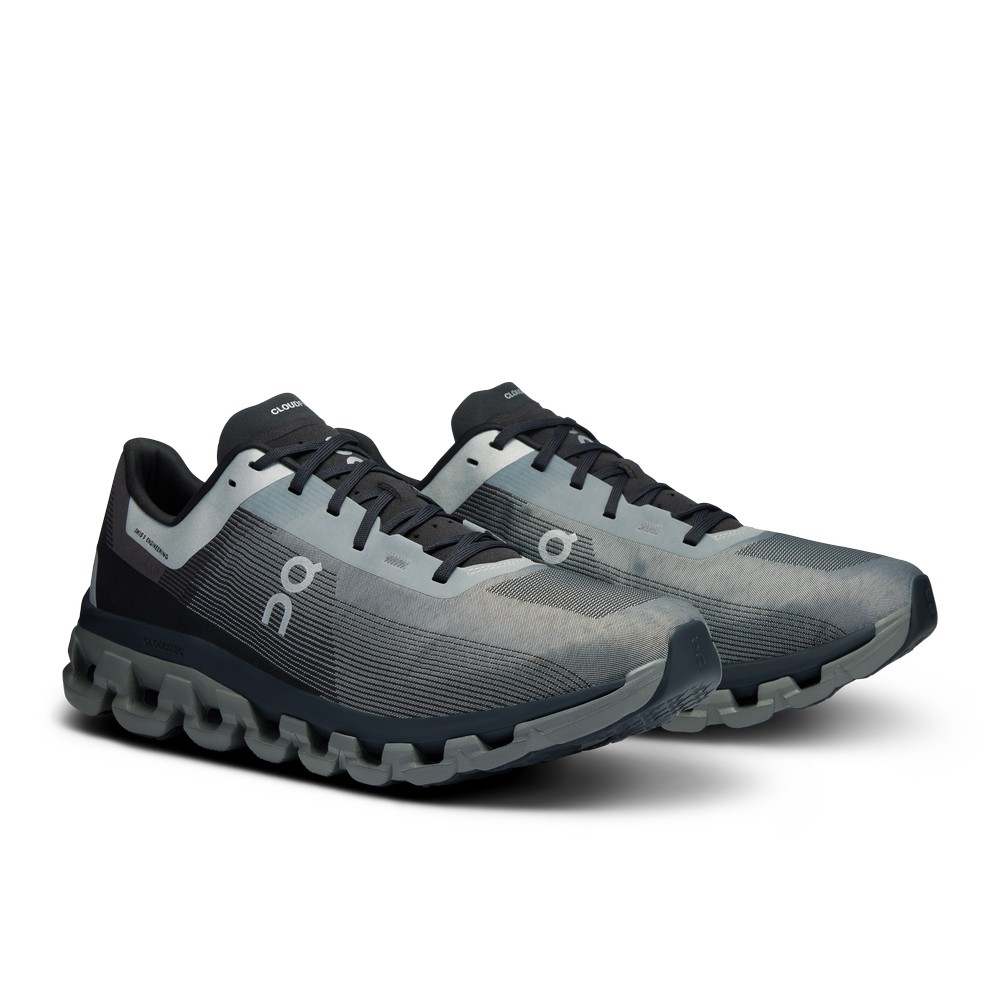 On |Men QC Cloudflow 4 Road Running Shoes Pearl / Black | OT87-Q1AH