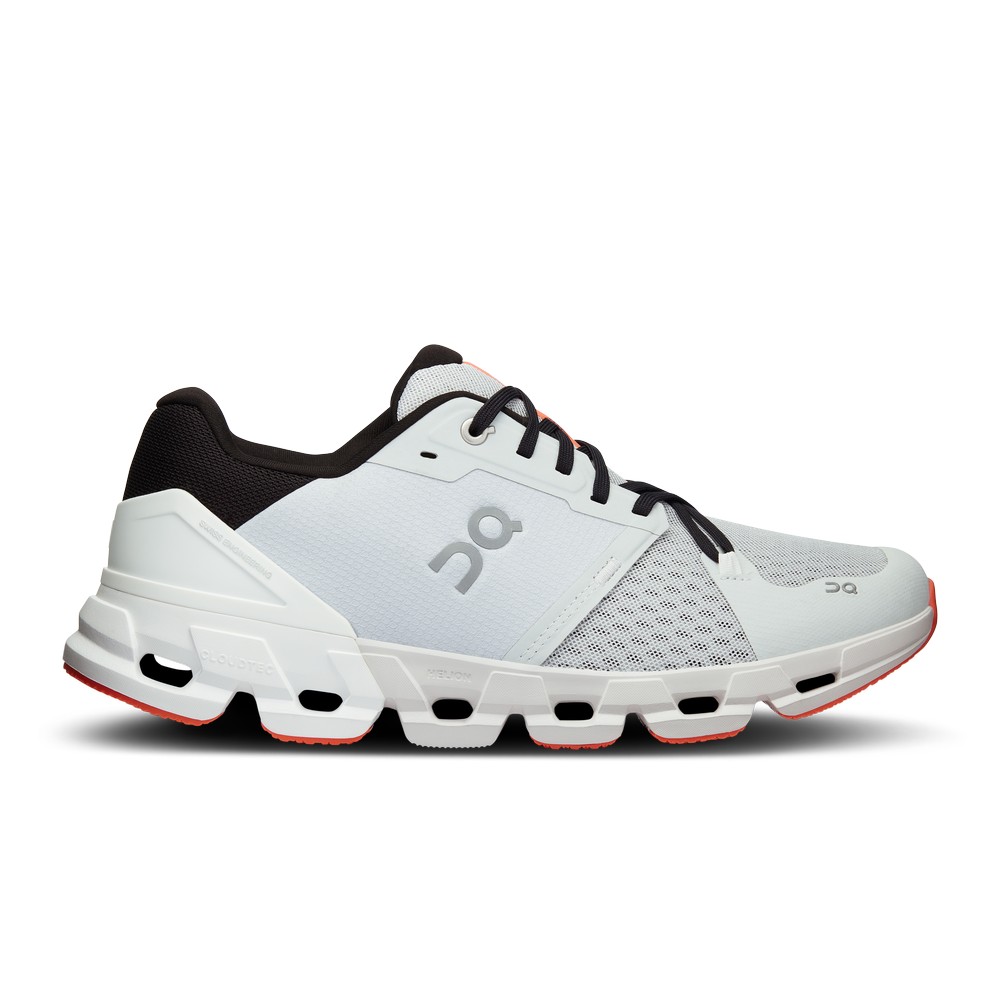 On |Men QC Cloudflyer 4 Road Running Shoes Glacier / White | EB85-W4HS