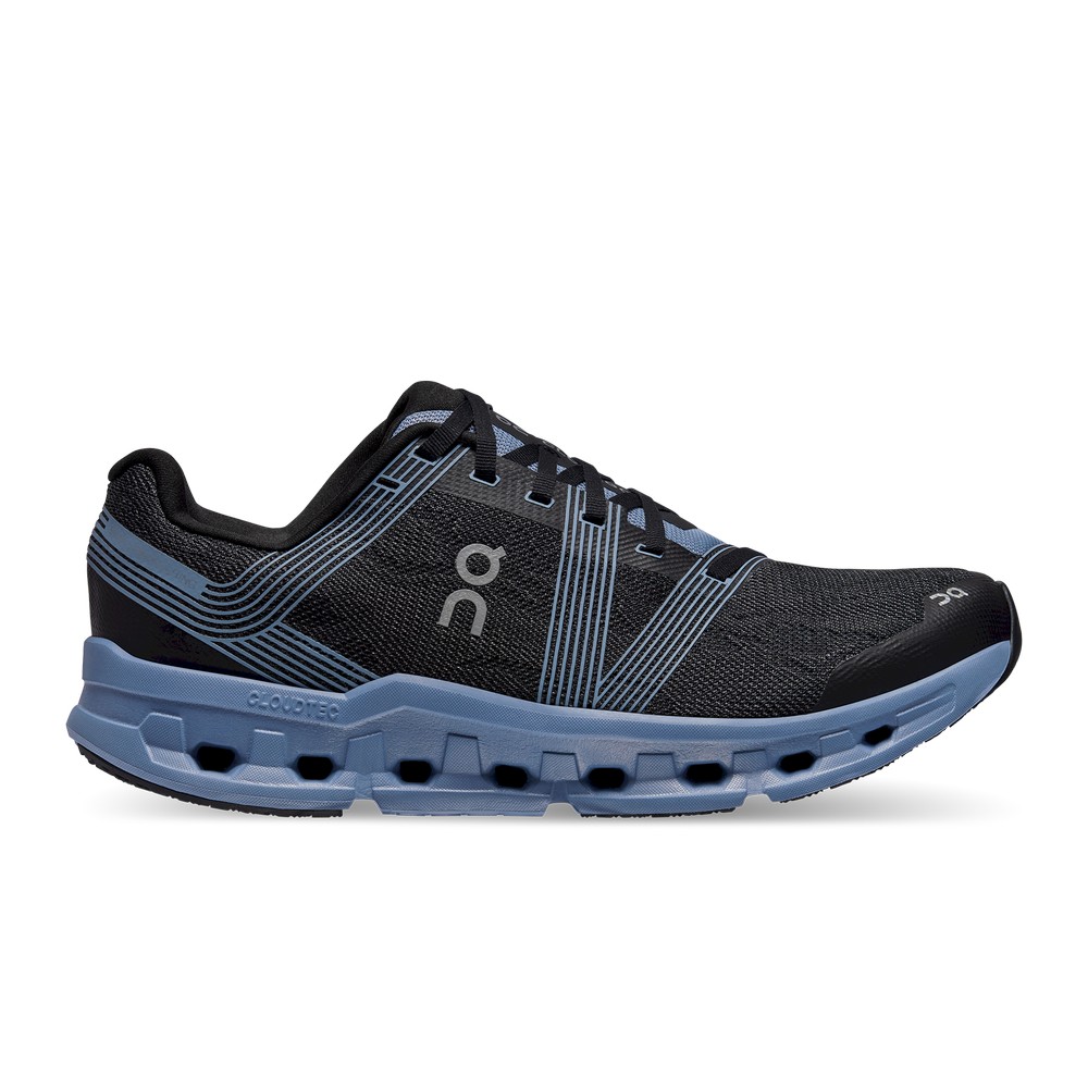 On |Men QC Cloudgo Road Running Shoes Black / Shale | WJ02-A4II