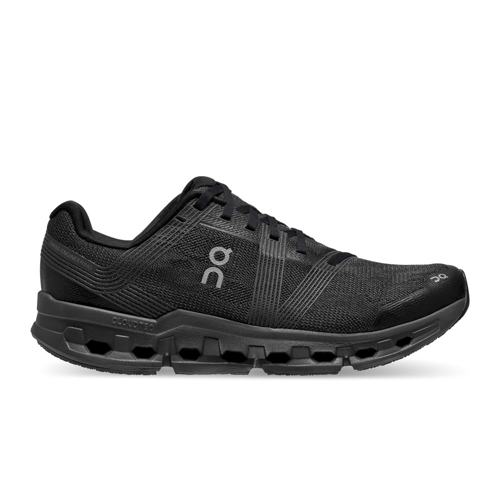 On |Men QC Cloudgo Road Running Shoes Black / Eclipse | RQ09-B5JJ