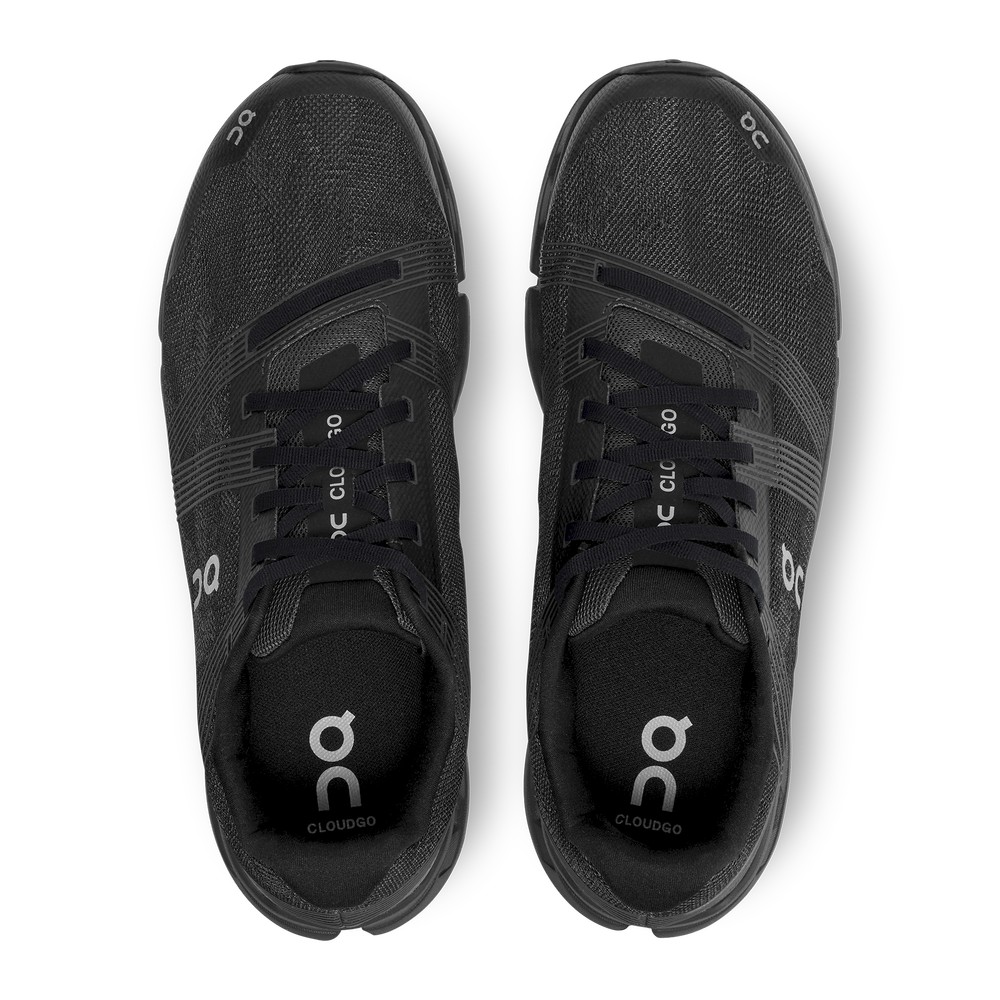 On |Men QC Cloudgo Road Running Shoes Black / Eclipse | RQ09-B5JJ