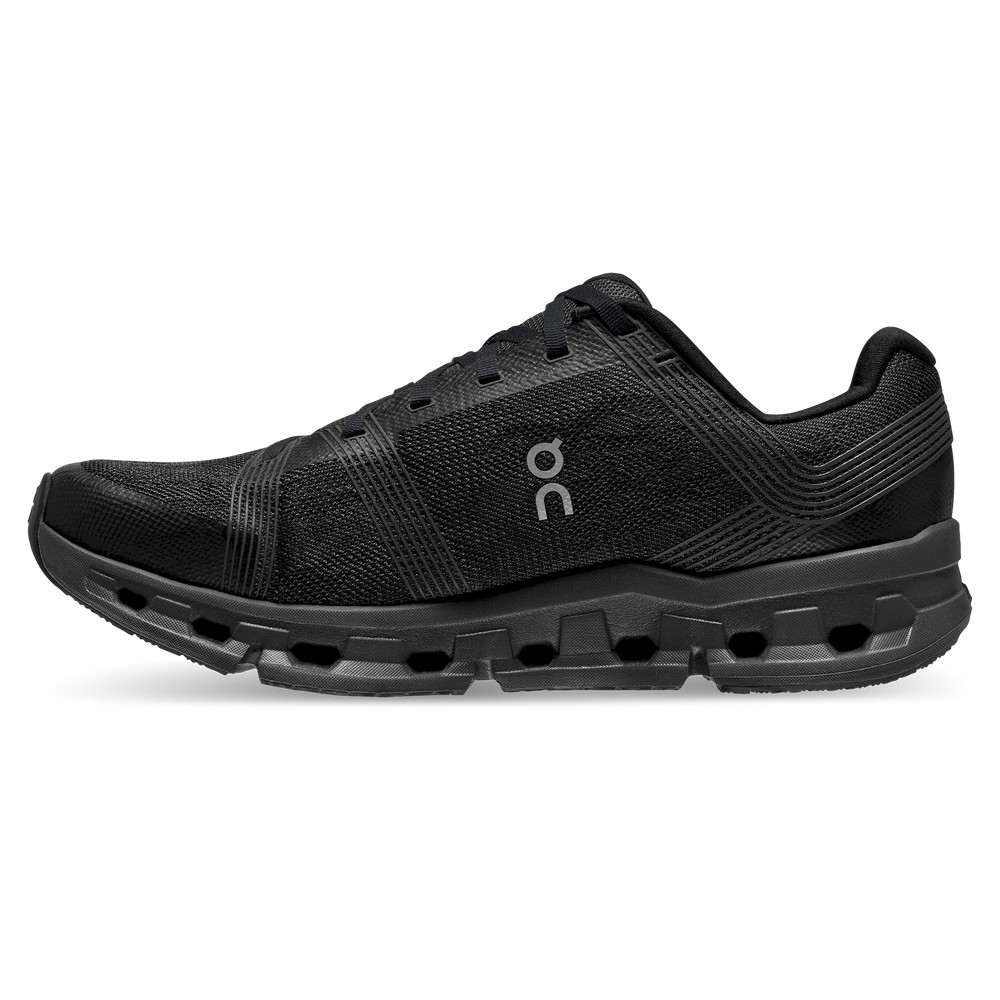 On |Men QC Cloudgo Road Running Shoes Black / Eclipse | RQ09-B5JJ