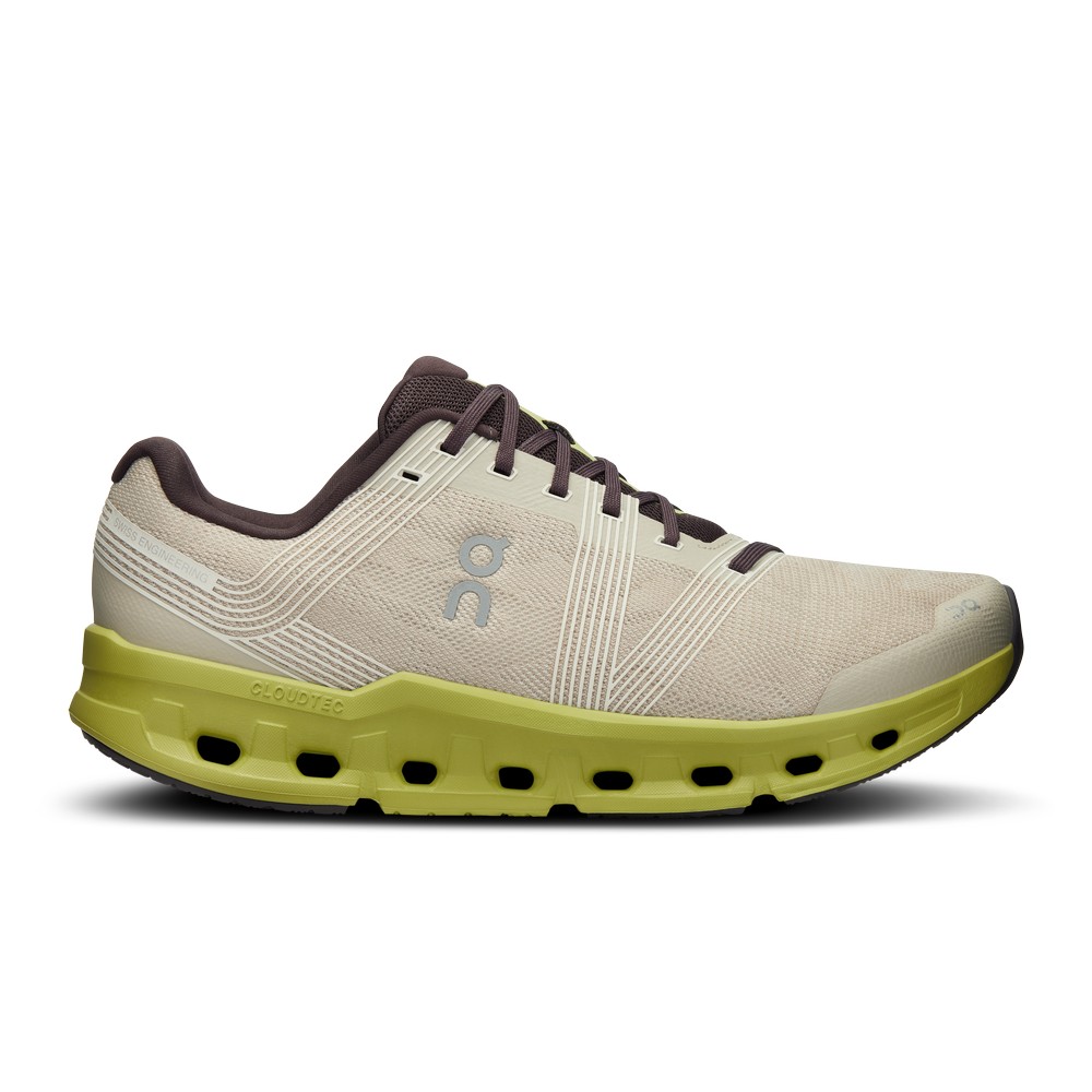 On |Men QC Cloudgo Road Running Shoes Sand / Zest | PM40-U1LC