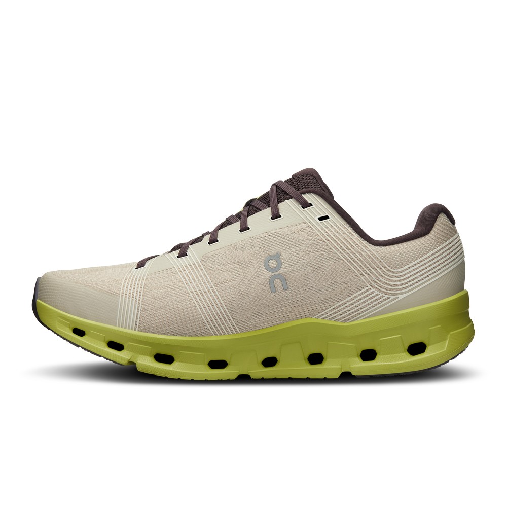 On |Men QC Cloudgo Road Running Shoes Sand / Zest | PM40-U1LC