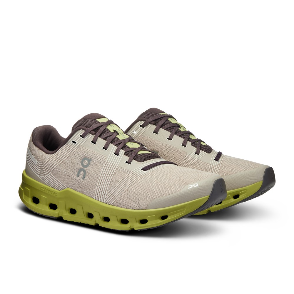 On |Men QC Cloudgo Road Running Shoes Sand / Zest | PM40-U1LC