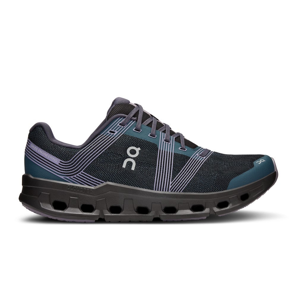 On |Men QC Cloudgo Road Running Shoes Storm / Magnet | RS24-M6QO