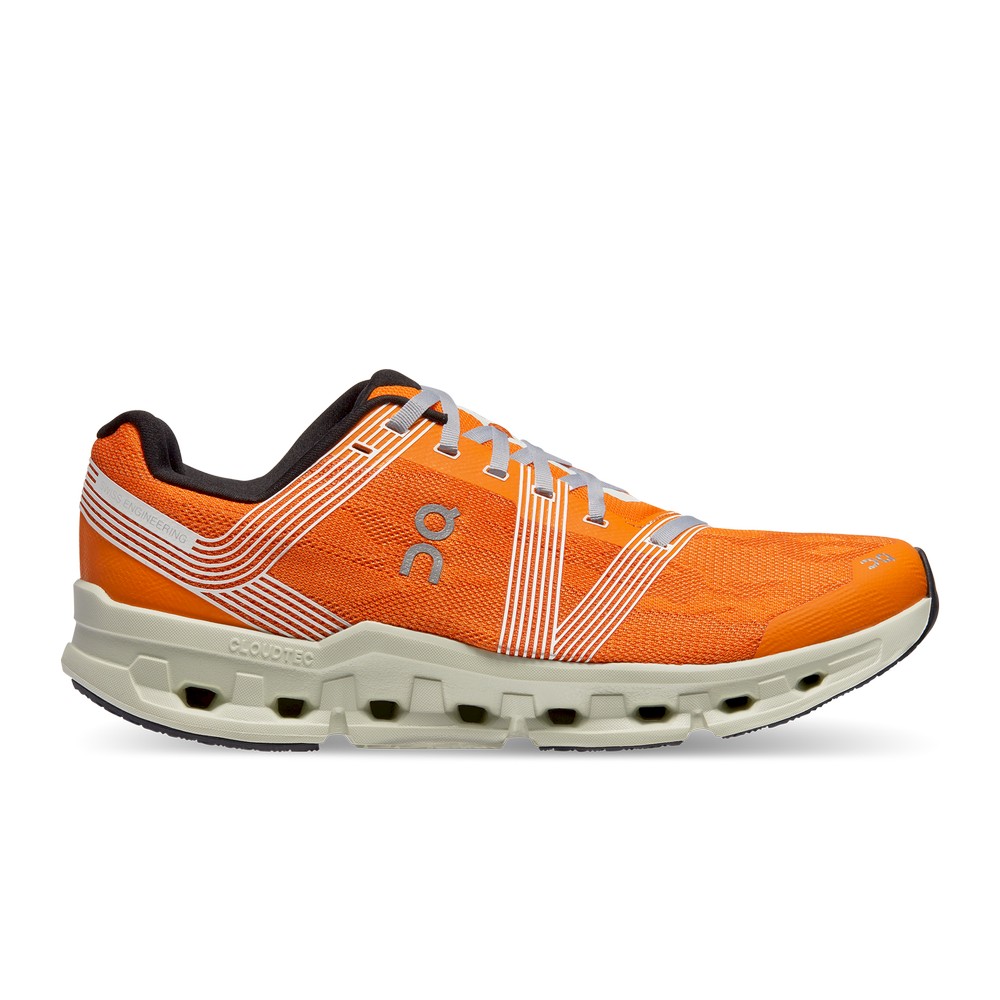 On |Men QC Cloudgo Road Running Shoes Turmeric / Aloe | MI52-N4DV