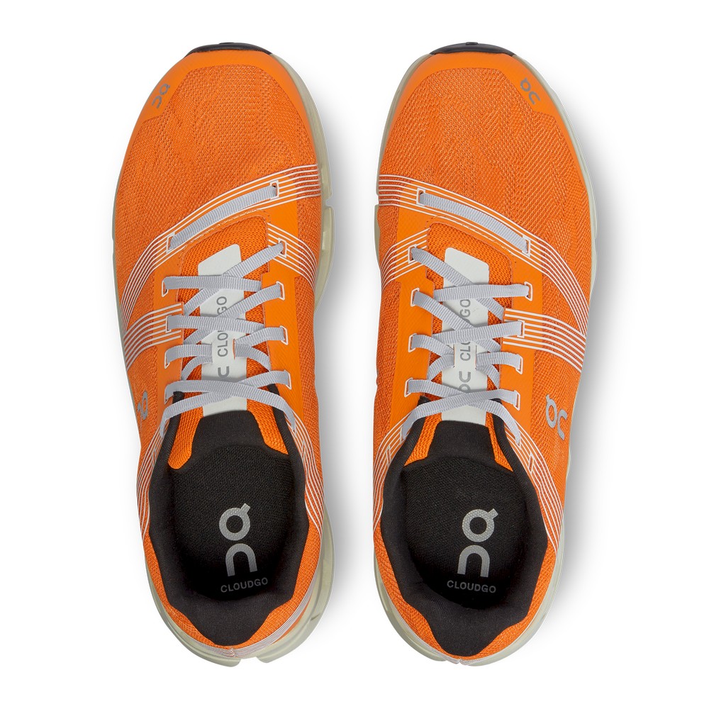 On |Men QC Cloudgo Road Running Shoes Turmeric / Aloe | MI52-N4DV