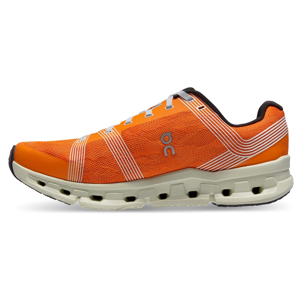 On |Men QC Cloudgo Road Running Shoes Turmeric / Aloe | MI52-N4DV