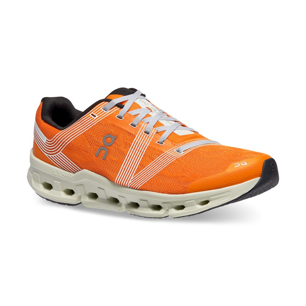 On |Men QC Cloudgo Road Running Shoes Turmeric / Aloe | MI52-N4DV