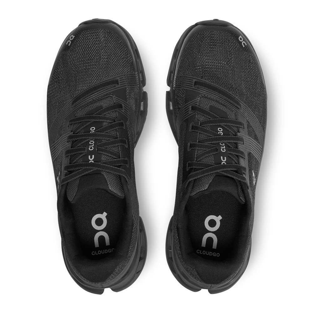 On |Men QC Cloudgo Wide Road Running Shoes Black / Eclipse | LP94-T6ES