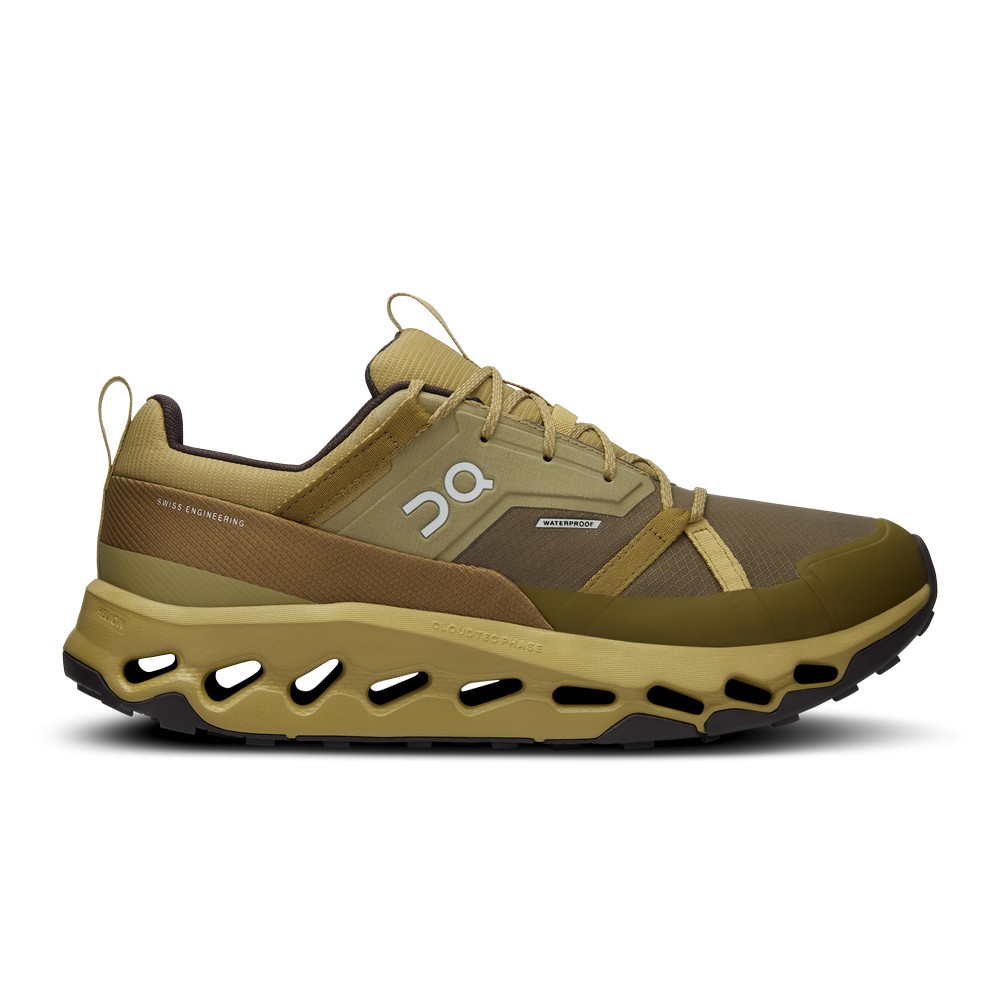 On |Men QC Cloudhorizon Waterproof Hiking Shoes & Boots Safari / Olive | BE14-T2RQ