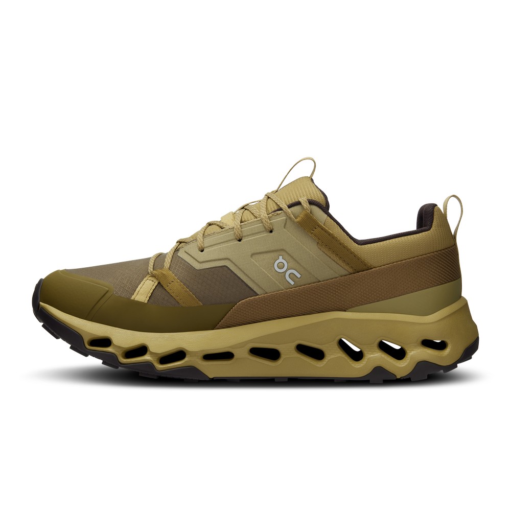 On |Men QC Cloudhorizon Waterproof Hiking Shoes & Boots Safari / Olive | BE14-T2RQ