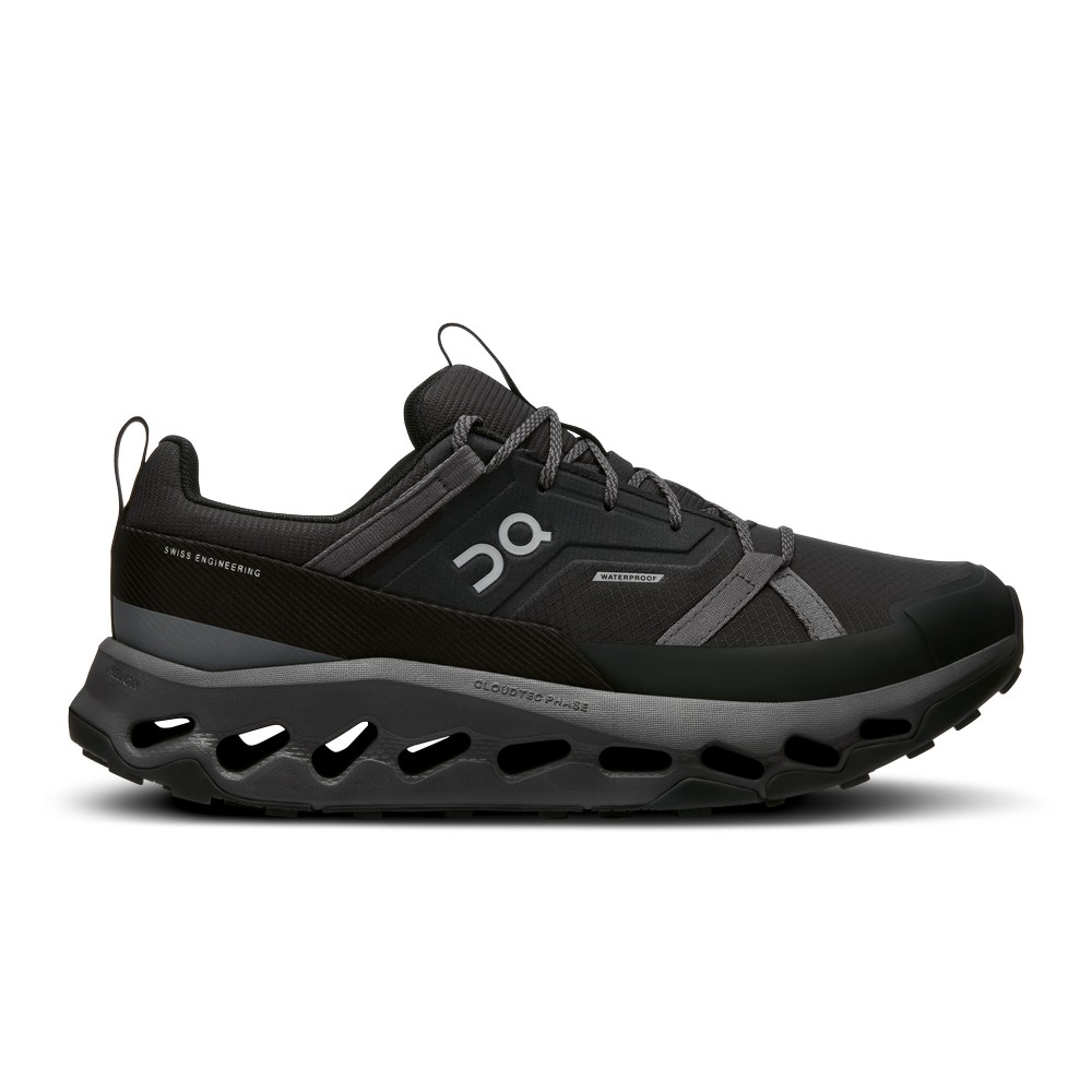 On |Men QC Cloudhorizon Waterproof Hiking Shoes & Boots Black / Eclipse | SN95-N2VD