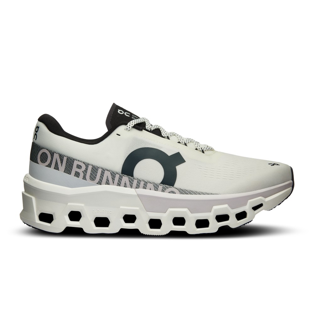 On |Men QC Cloudmonster 2 Road Running Shoes Undyed / Frost | RT66-B0QU