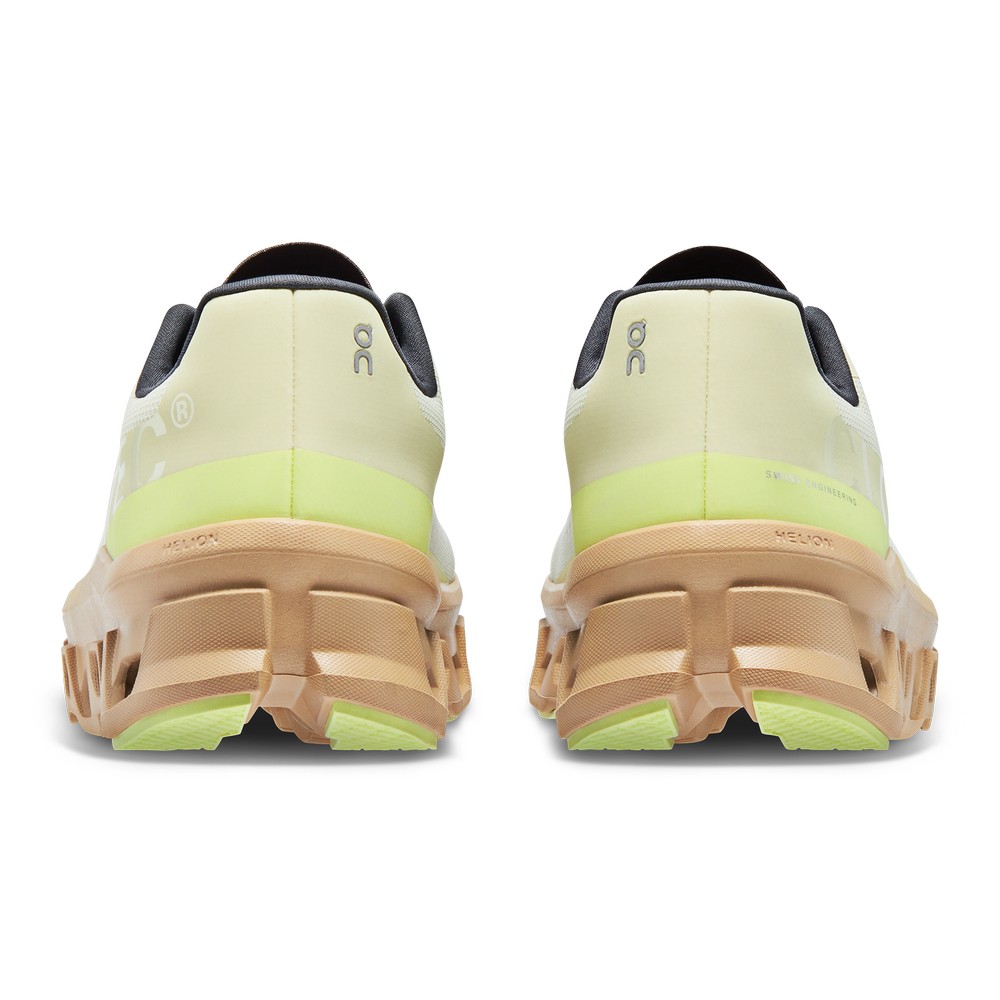 On |Men QC Cloudmonster Road Running Shoes Cream / Dune | OS86-T9OW