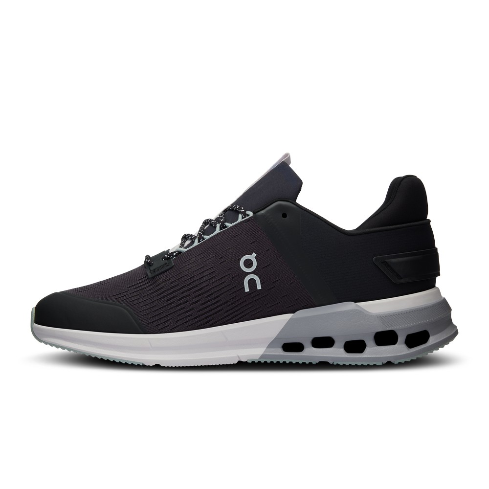 On |Men QC Cloudnova Flux Training & GYM Shoes Black / Mineral | HW87-C4MS