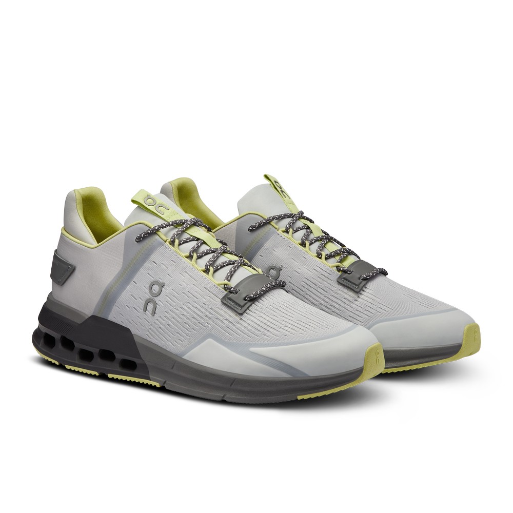 On |Men QC Cloudnova Flux Training & GYM Shoes Glacier / Zest | ZH46-T8FD