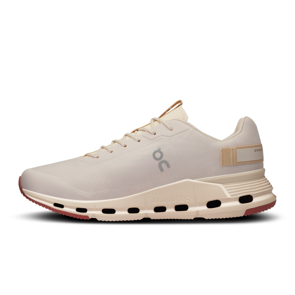 On |Men QC Cloudnova Form Lifestyle Shoes Sand / Moon | YQ83-A8QV