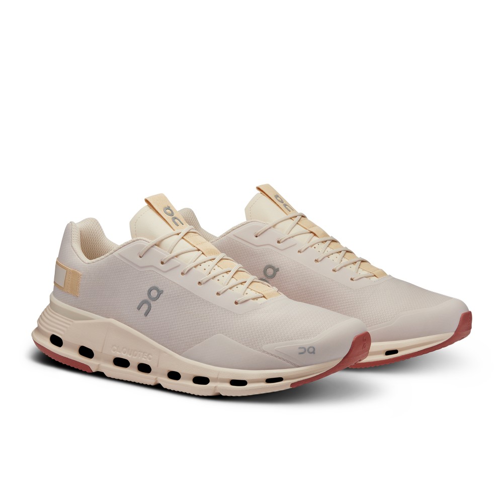 On |Men QC Cloudnova Form Lifestyle Shoes Sand / Moon | YQ83-A8QV