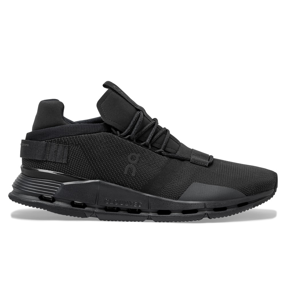 On |Men QC Cloudnova Lifestyle Shoes Black / Eclipse | CC91-S2GL