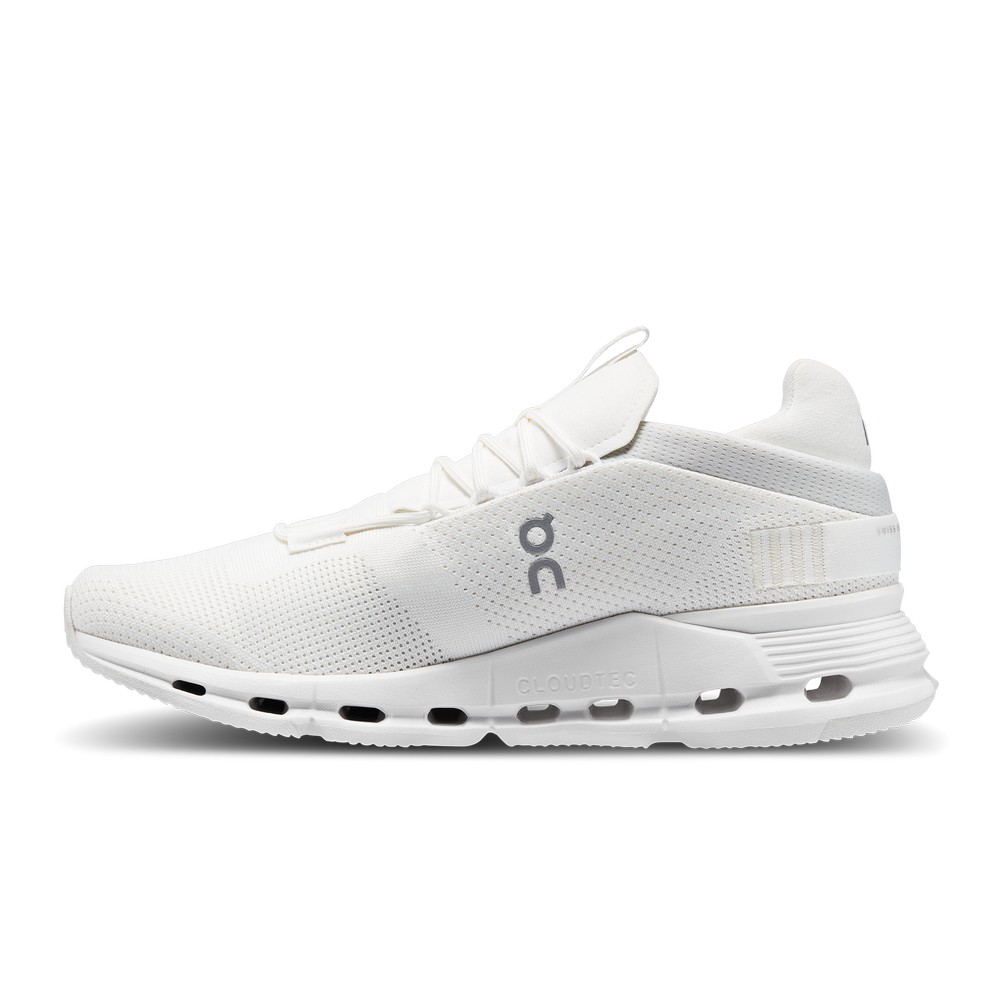 On |Men QC Cloudnova Lifestyle Shoes Undyed-White / White | AS80-E8TJ