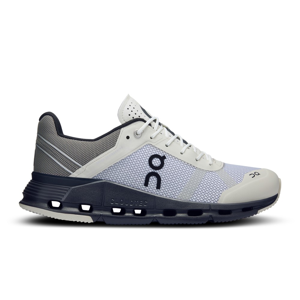 On |Men QC Cloudnova Z5 Rush Lifestyle Shoes Pearl / Black | DA03-T0XQ