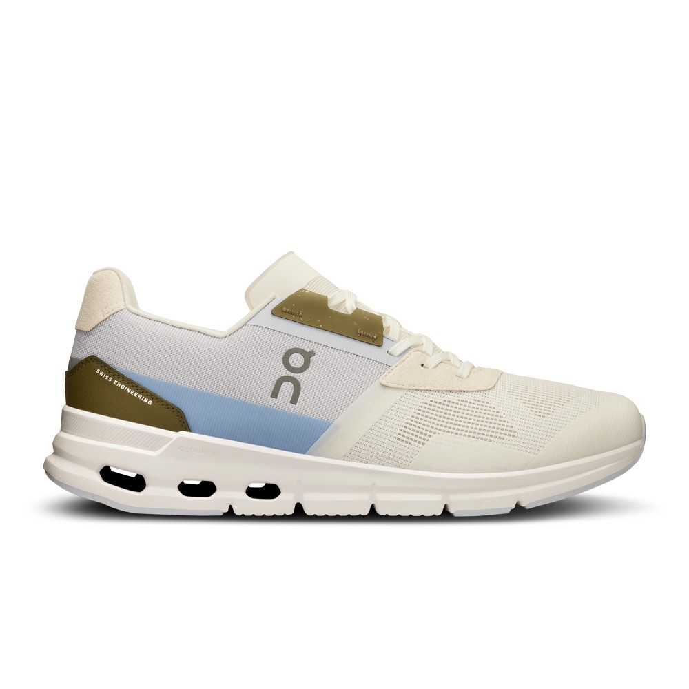 On |Men QC Cloudrift Lifestyle Shoes Ivory / Heather | BS25-J1WC