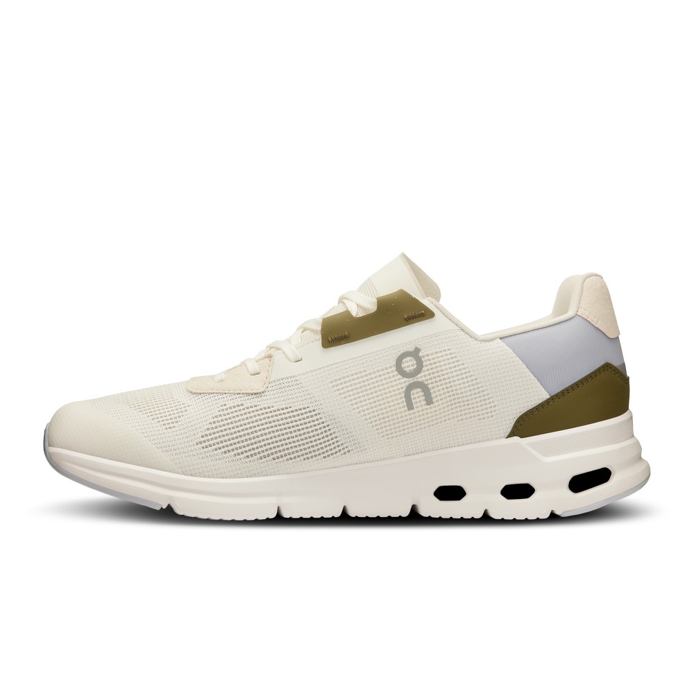 On |Men QC Cloudrift Lifestyle Shoes Ivory / Heather | BS25-J1WC