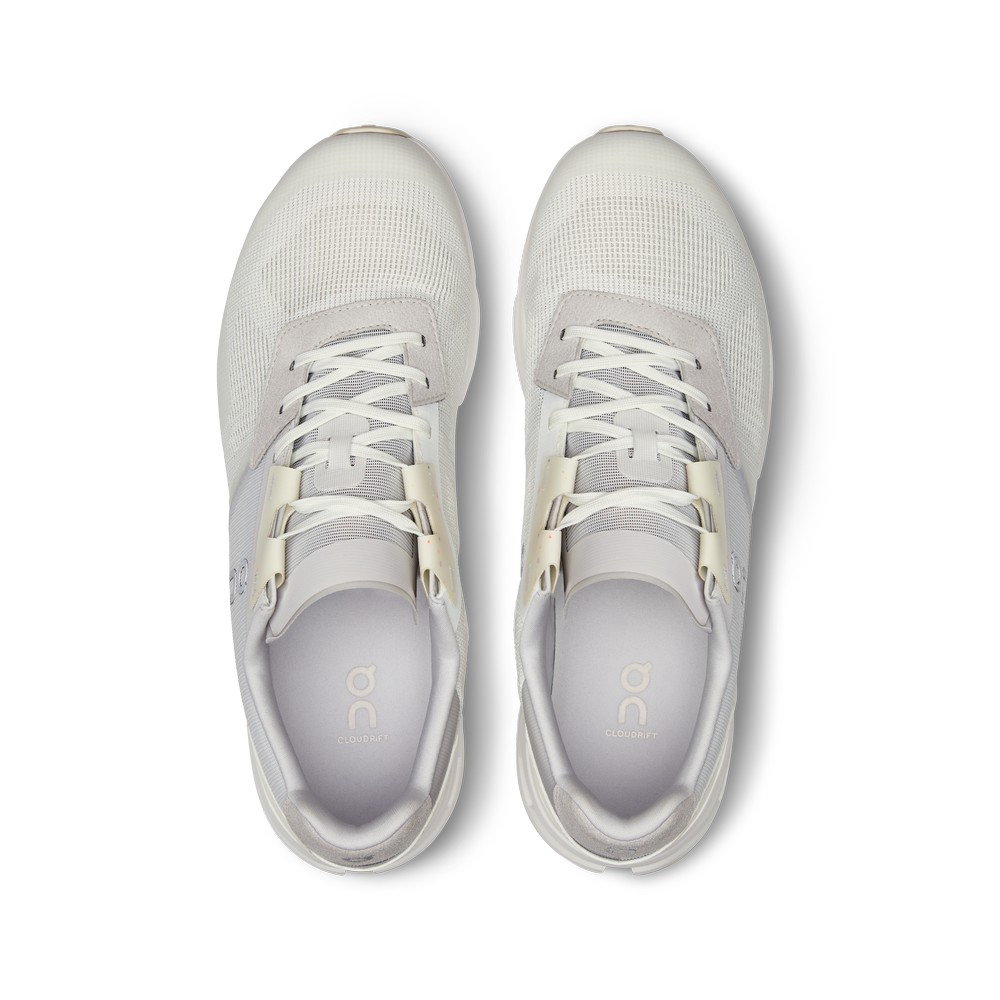 On |Men QC Cloudrift Lifestyle Shoes Undyed-White / Frost | RW01-P4MV