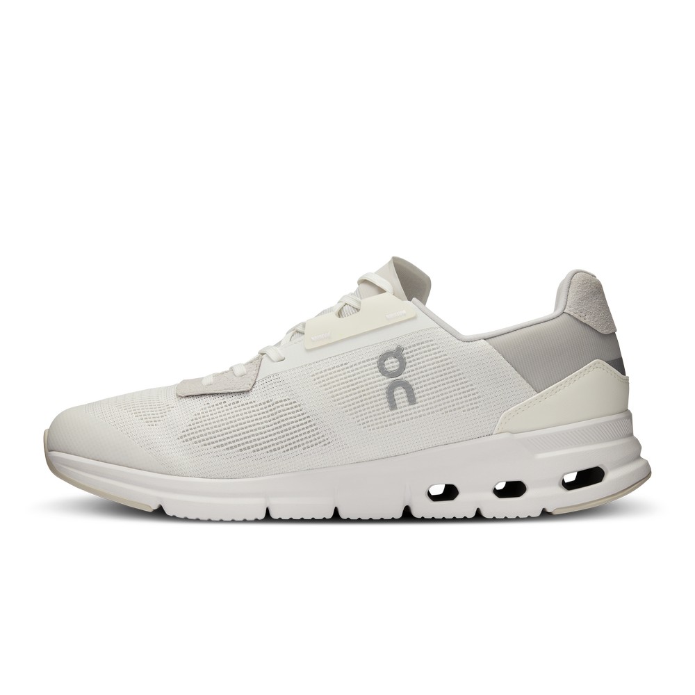 On |Men QC Cloudrift Lifestyle Shoes Undyed-White / Frost | RW01-P4MV