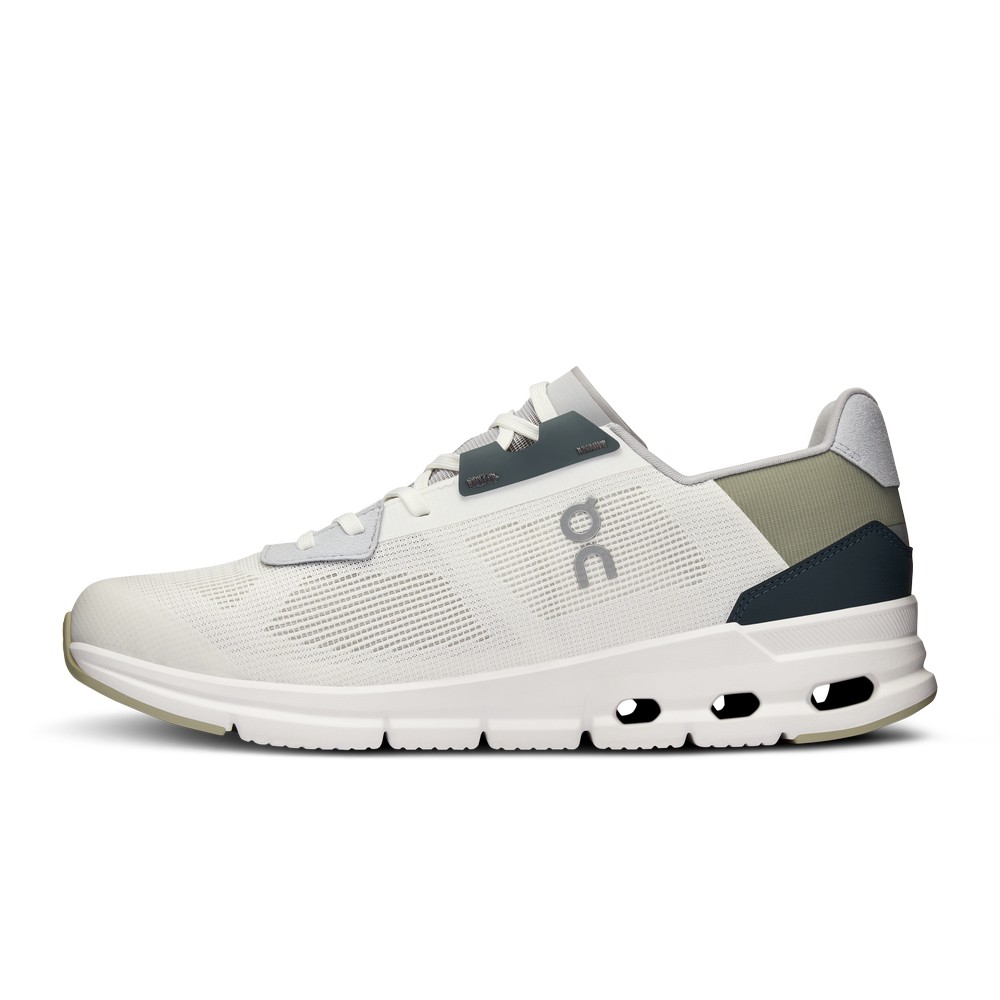 On |Men QC Cloudrift Lifestyle Shoes Undyed-White / Flame | LG32-R5ZT