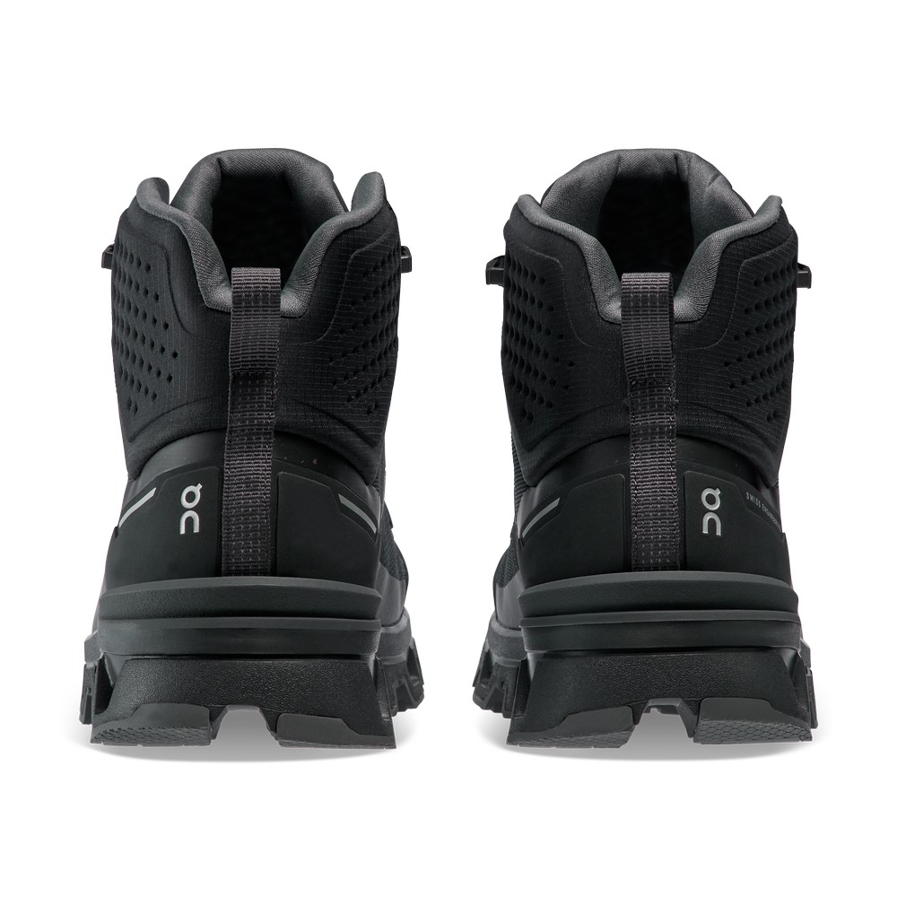 On |Men QC Cloudrock 2 Waterproof Hiking Shoes & Boots Black / Eclipse | VP29-S9KJ