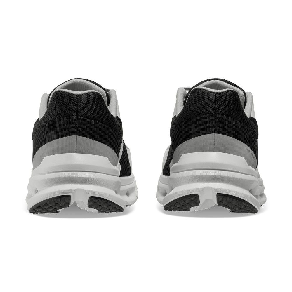 On |Men QC Cloudrunner Road Running Shoes Glacier / Black | DH56-I6UA