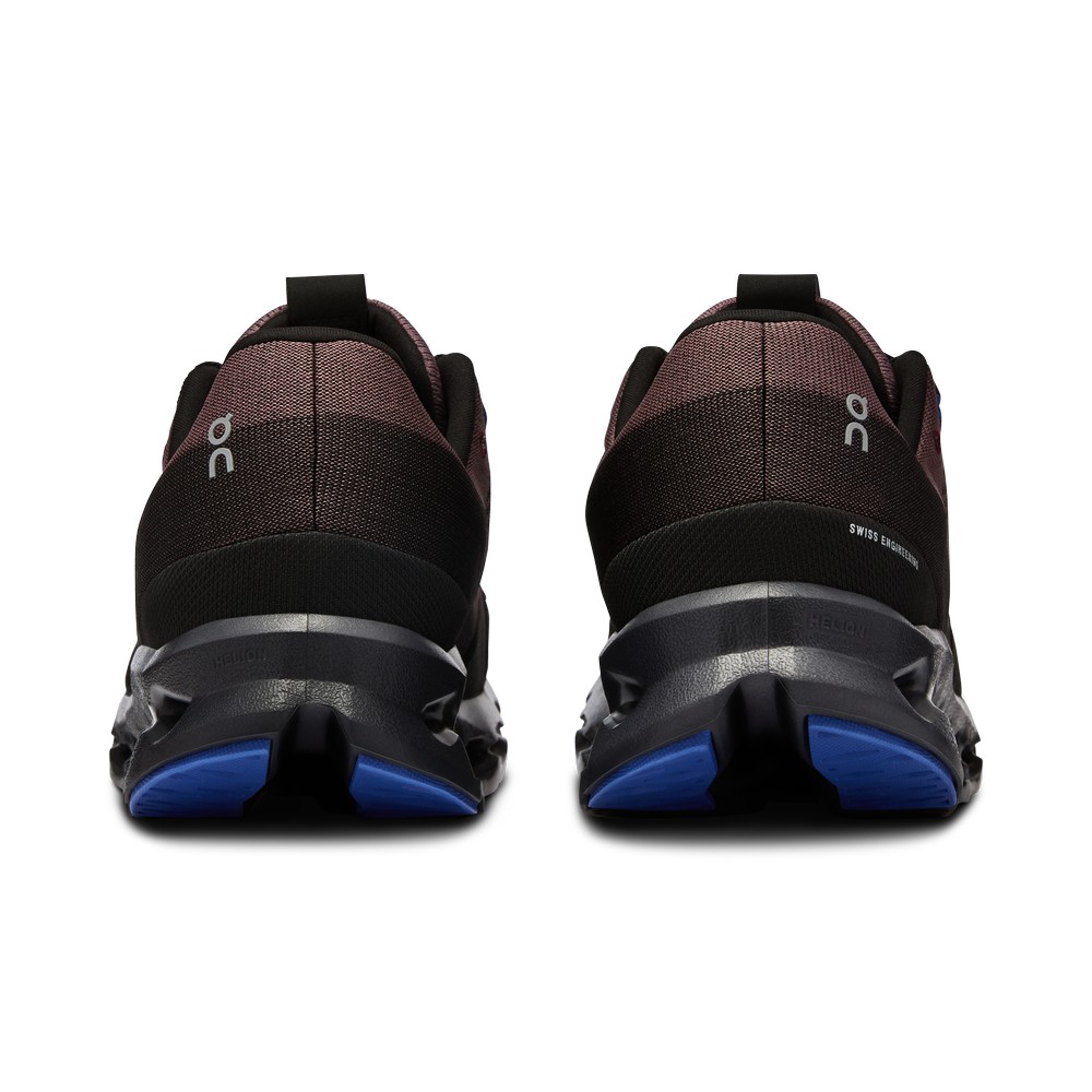 On |Men QC Cloudsurfer Road Running Shoes Black / Cobalt | TT71-T3UB