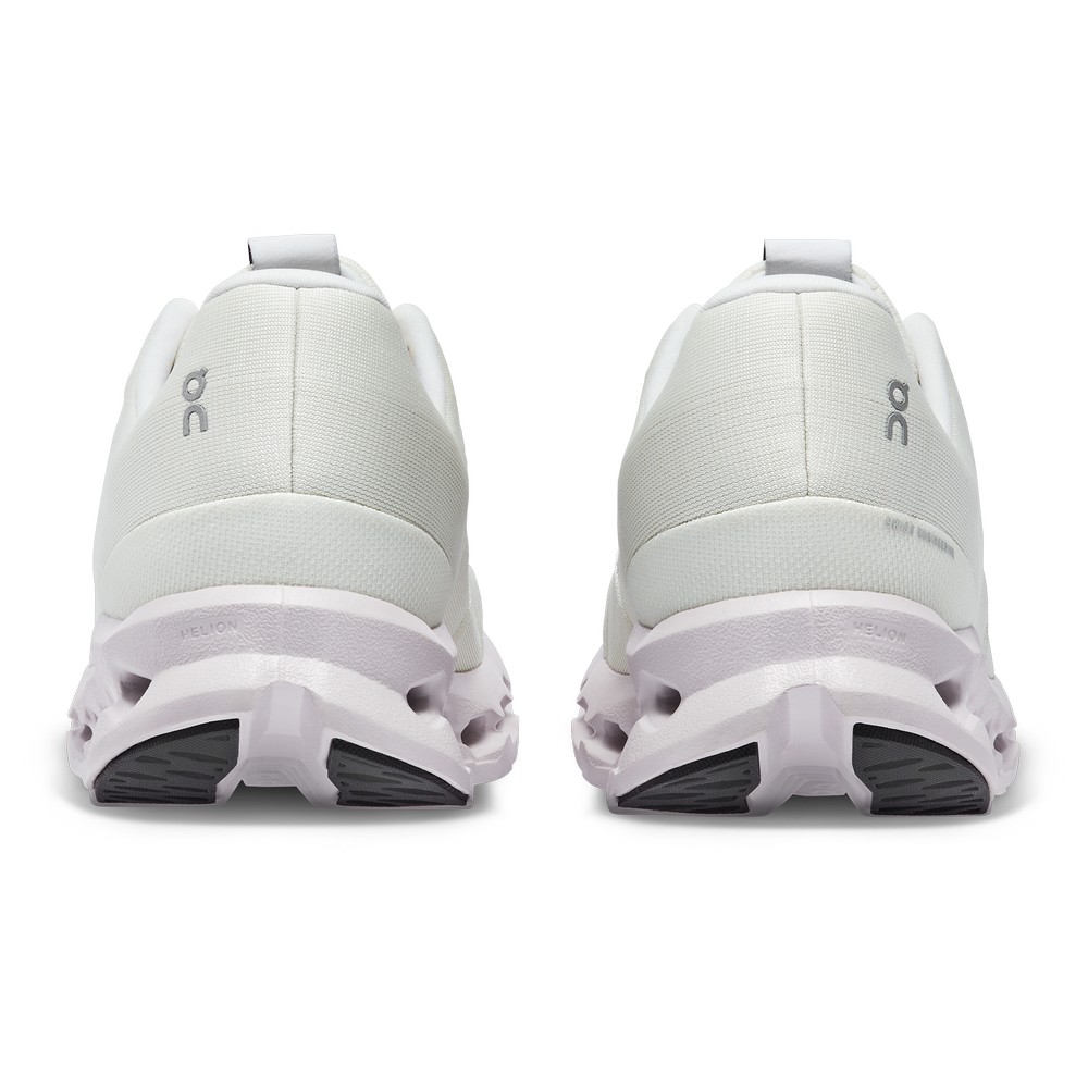 On |Men QC Cloudsurfer Road Running Shoes White / Frost | OY52-H3RJ