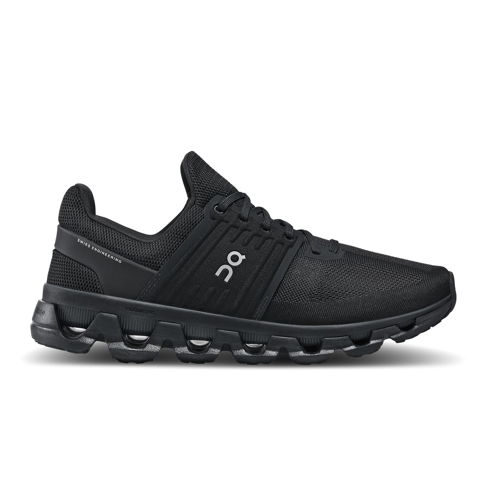 On |Men QC Cloudswift 3 AD Road Running Shoes All Black | KV32-T7BH