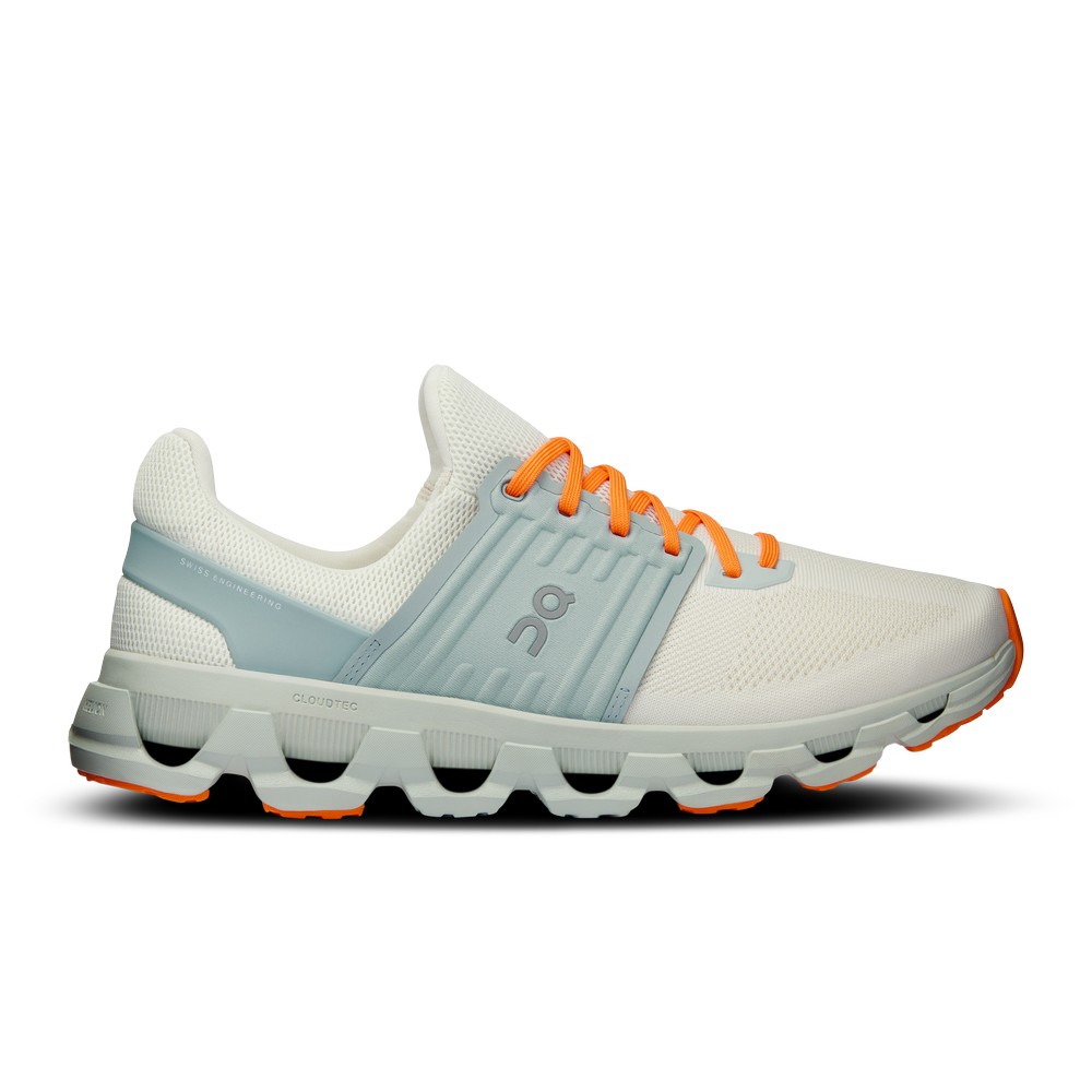 On |Men QC Cloudswift 3 AD Road Running Shoes Ivory / Mineral | YK58-E8CT