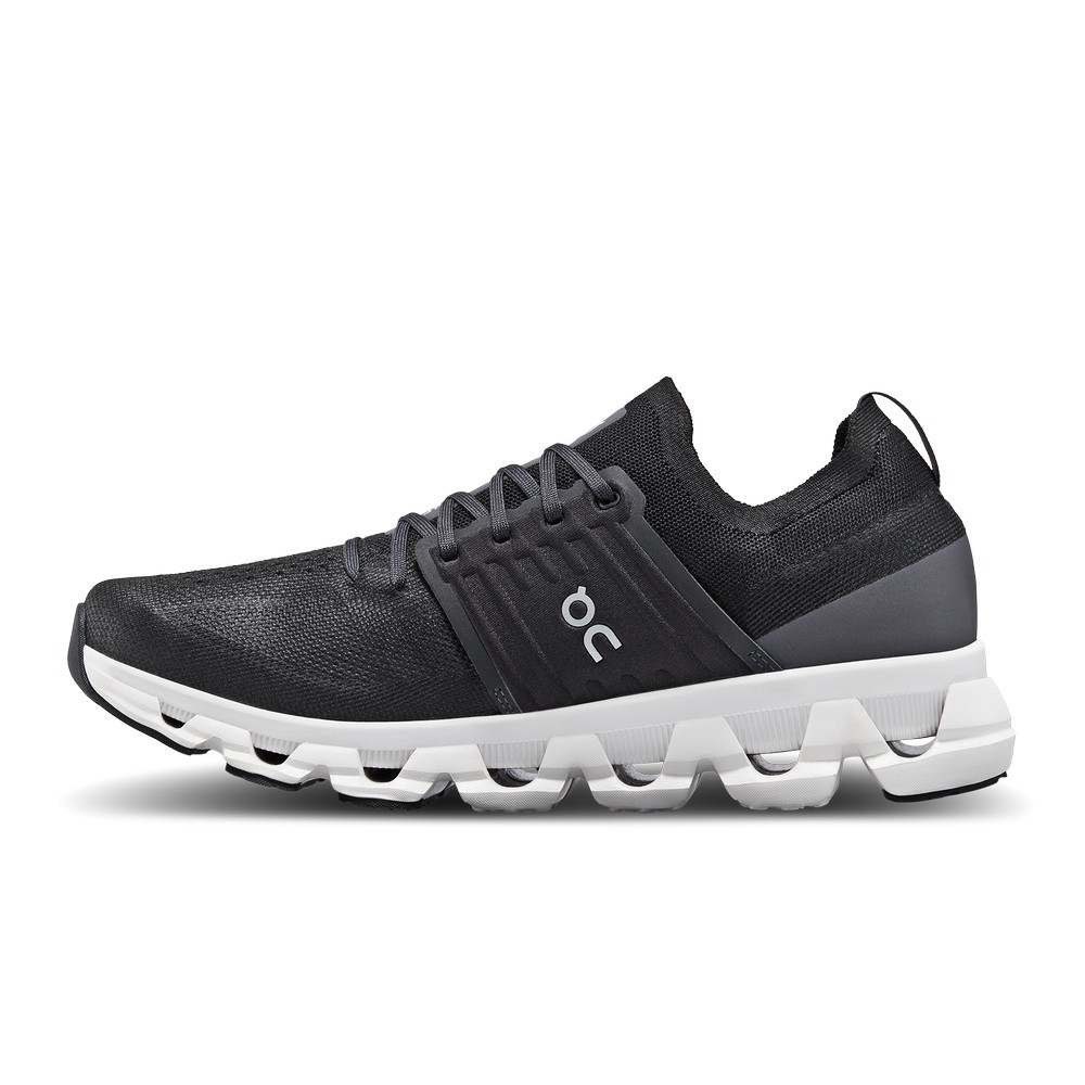 On |Men QC Cloudswift 3 Road Running Shoes All Black | NL41-D5FY