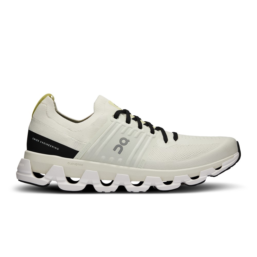 On |Men QC Cloudswift 3 Road Running Shoes Ivory / Black | LQ88-G9BR