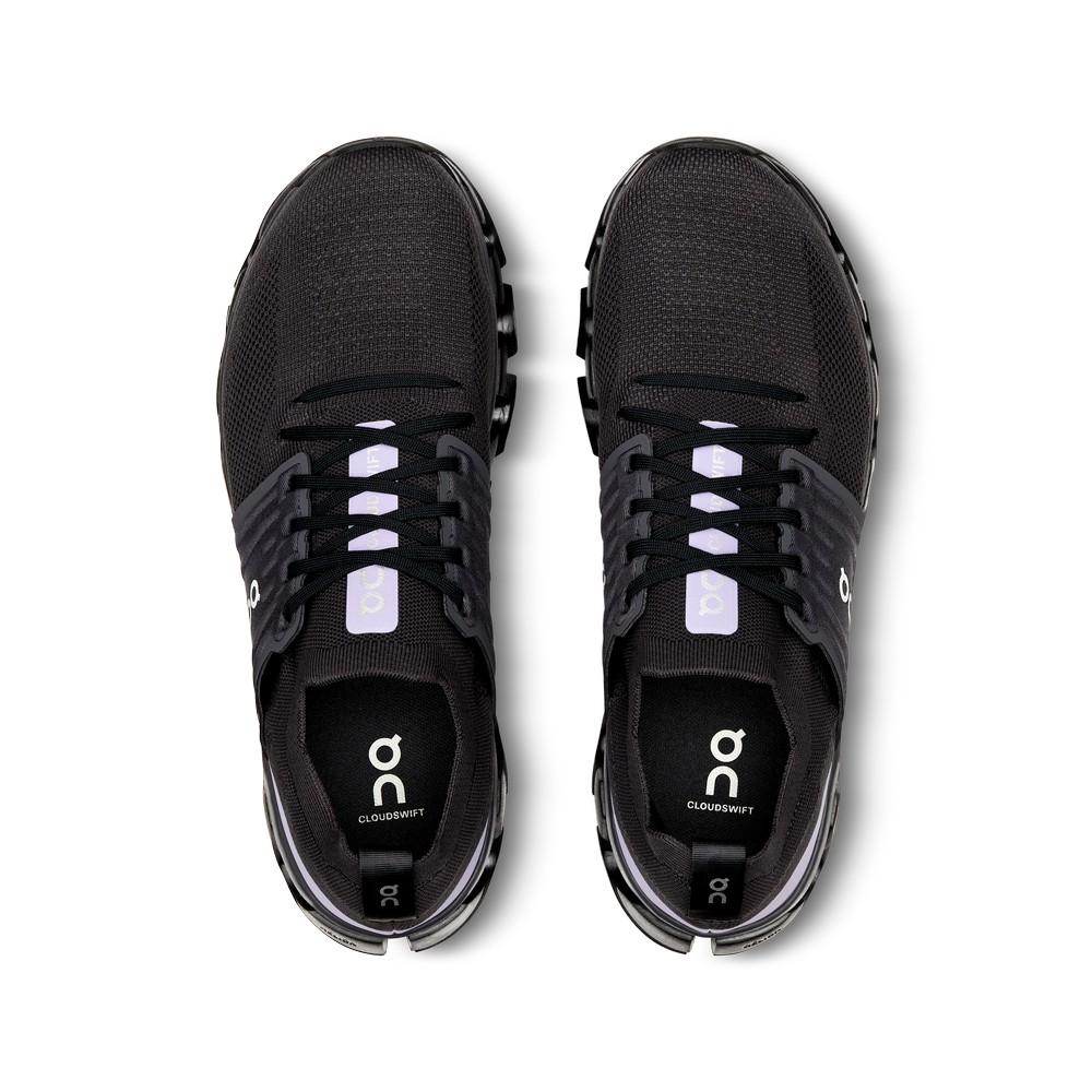 On |Men QC Cloudswift 3 Road Running Shoes Magnet / Wisteria | VF43-O9LG