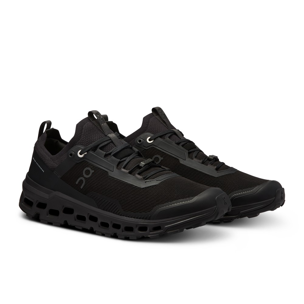 On |Men QC Cloudultra 2 Trail Running Shoes All Black | YF13-K0QG