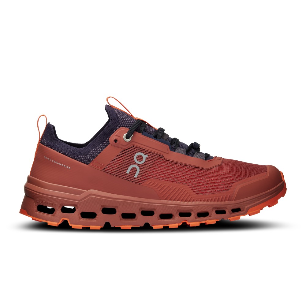 On |Men QC Cloudultra 2 Trail Running Shoes Auburn / Flame | DI24-B0AO