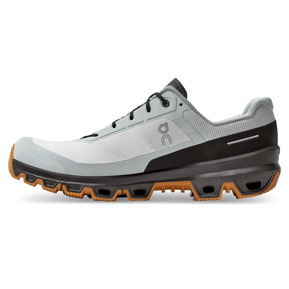 On |Men QC Cloudventure Trail Running Shoes Glacier / Thorn | RZ70-Z4RK