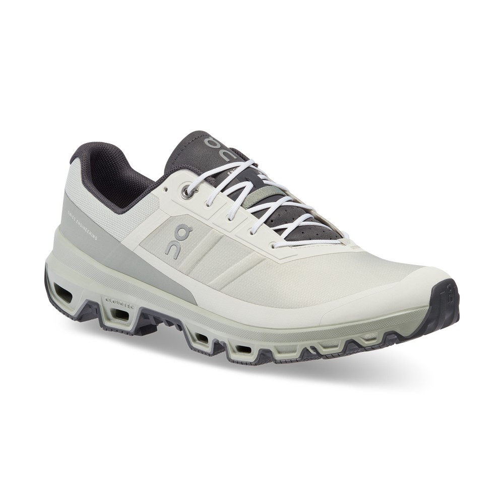 On |Men QC Cloudventure Trail Running Shoes Ice / Kelp | VP56-P3FO